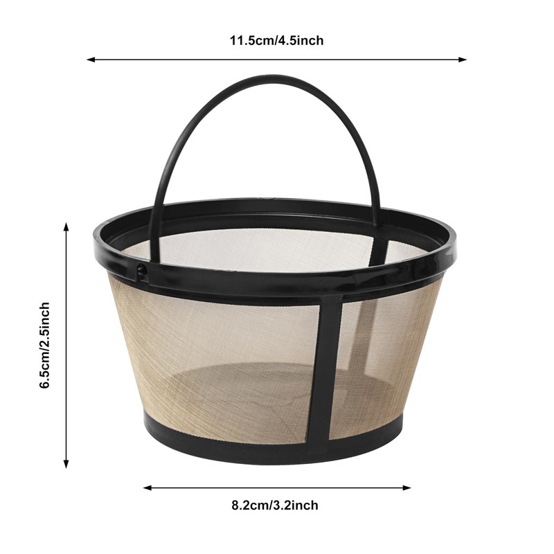 8-12 Cup Reusable Filter Basket With Closed Bottom Fits MrCoffee