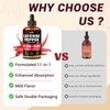 HIIHONE 11-in-1 Cayenne Pepper Drops - Herbal Supplement with Hawthorn,
