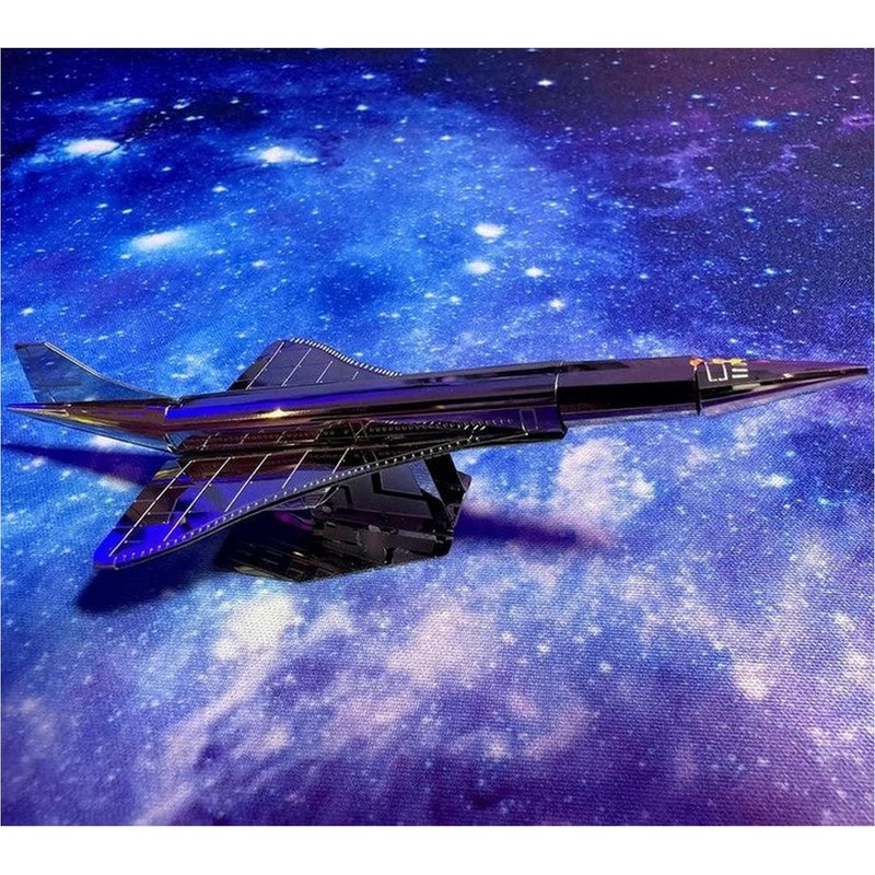 Metal-Time Supersonic Legend Metal Concord Model Cargo Aircraft Assemble Model