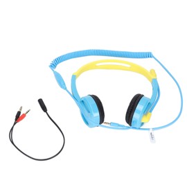 Children's Learning Headphones Adjustable Light Weight Noise Reduction Kids Headphones for PC Phone Tablet LaptopBlue