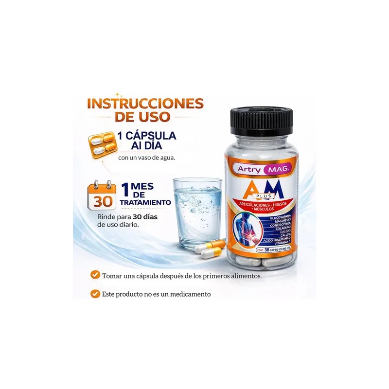 Artry Mag Plus Suplemento Para Articulaciones Garden Life Sin Sabor