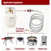 CALPOSE 12FT High Pressure Propane Regulator with Hose, 0-30PSI Adjustable