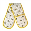 Double Oven Gloves UK Mitts Heat Resistant Mitten Heavy Duty