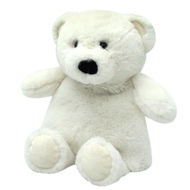 Daniel James Warm Hugs Microwaveable Plush Polar Bear - Heatable Wheat Bag with Lavender Scent - Cute Cuddly Animal Heat Pad for Adults & Children - Polar Bear