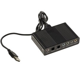 KALEA-INFORMATIQUE ©-External Sound Card USB 6 Channel 5.1-2 digital input and output SPDIF