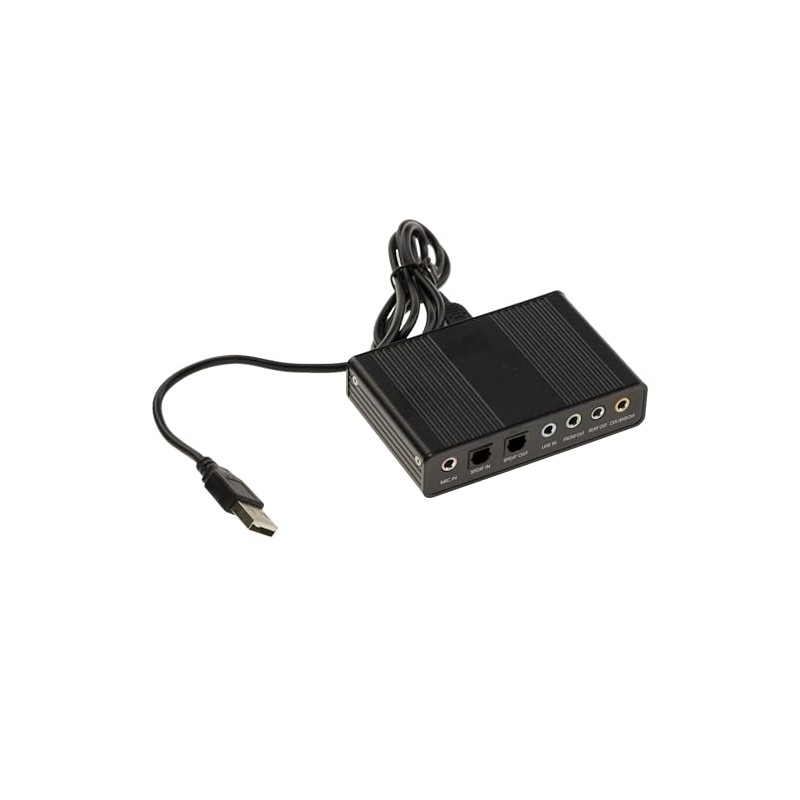 KALEA-INFORMATIQUE ©-External Sound Card USB 6 Channel 5.1-2 digital input