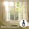 lasuroa 50pcs Plastic Hooks for Gazebo Curtains, Smooth Sliding Track