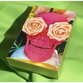 Eugene J. Parker “Goodbye, Earth & Heaven Skulls” Photo Panel 4x6x1 3/8 Signed