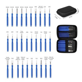 Pack of 30 Terminal Removal Removal Tool, Pin Tool Car Release Tool, Car Cable Plug, Terminal Removal Tool Set with Box for Most Connectors, Terminals (Colour: Blue)