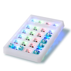 BOYI TD21 HotSwap Mechanical Numeric Keypads,21 Keys Mini Numpad Portable Keypad BT5.0/2.4G/Wired Keyboard RGB Number Pad Wireless Numeric Keypad(Purple Color with OEM Profile Pudding Keycaps)