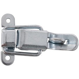 Large Padlock Eye Pull-Down Catch with Striker - Zinc Plated