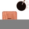 Budapest Map, Sapele Wood Coasters, Set of 4 with City