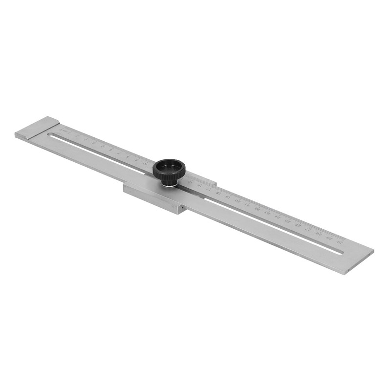 Hole Scribing Ruler 0300mm Woodworking Scribe CrossedOut Tool Carpentry Marker