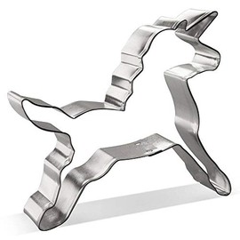 Unicorn Body Cookie Cutter 5.25 in B1556 - Foose Cookie Cutters - USA Tin Plate Steel