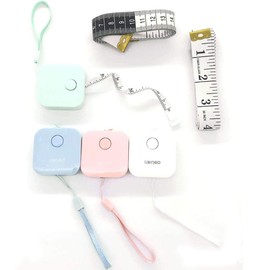 6 Pcs Tape Measure Set,60-Inch/150cm Retractable Measuring Tape with Key Ring and Black White Flexible Ruler for Cloth Body Tailor Sewing DIY Craft Measuring Tools