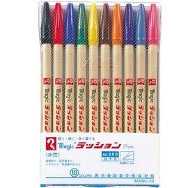 Teranishi Chemical Magic Water-Based Pen #300, 10 Colors M300C-10
