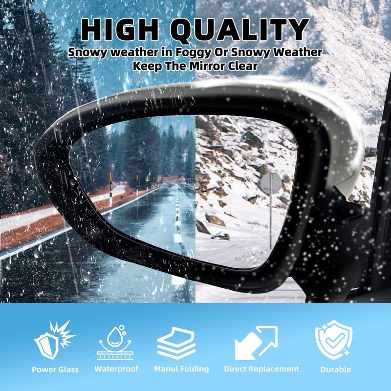 Black Left Driver Side Mirror Replacement For Nissan Sentra 2020