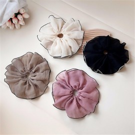 Large Satin Silk Hair Scrunchies Large Elastic Hair Bands Chic Scrunchy Hair for Women and Girls