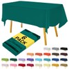 Hereisa Teal 6 Pack Plastic Table Cloths - 54" x