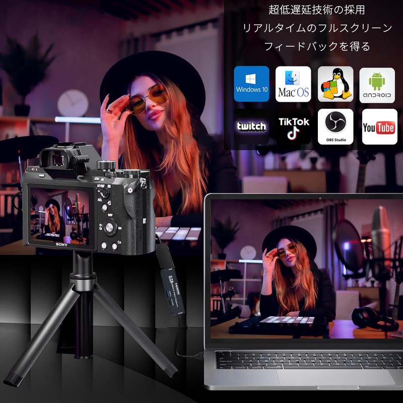 4K USB 3.0 HDMI Capture Board with 100W PD 60fps