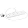 Slamtech® 2m White 4 Gang Power Strip Extension Cord Mains
