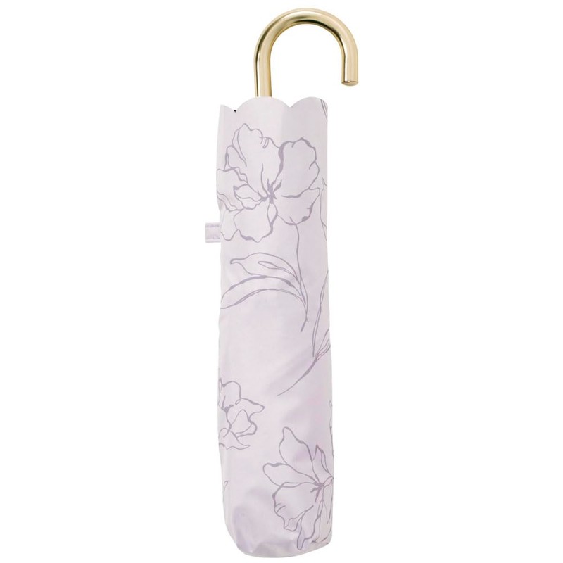 Because B-094525 Folding Umbrella, PU Line Flower, Mini