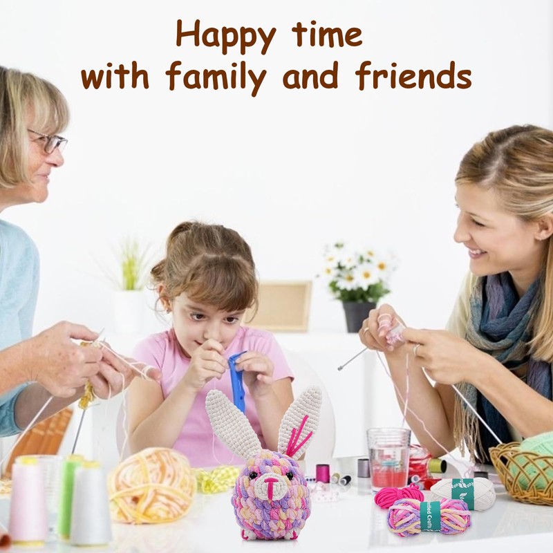 Outbit Crochet Set for Beginners, Complete Crochet Set with Step-by-Step