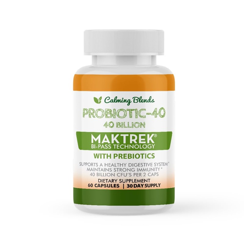 Calming Blends Probiotic, 40 Billion CFU, Bi-Pass Delivery System for