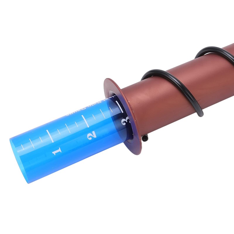 Floating Rain Gauge, Ground Mounted Plastic Cylinder with Scale Outdoor