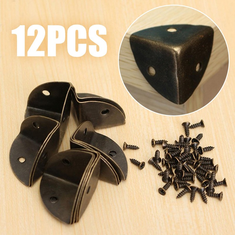 12 Pcs Box Edge Guard, Antique Corner Guards Box Edge