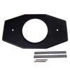 Westbrass One-Hole Remodel Plate for Moen and Delta, Matte Black,