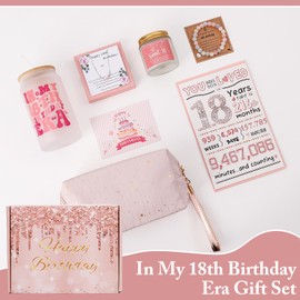 18th Birthday Gifts For Girls，Gifts For 18 Year Old Girl，18 Year Old Girl Birthday Gifts，18th Birthday Gifts，8 Pieces Unique 18th Birthday Gifts For Daughter, Niece, Granddaughter,18th Gifts For Christmas