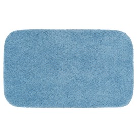 Garland Rug Cabernet Nylon Washable Bath Rug, 24-Inch by 40-Inch, Basin Blue
