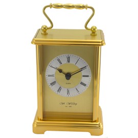 Gold Colour Two Tone Gilt Carriage Clock