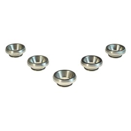 Armerah Basin LP 810 Drip Tip eCig Mouthpiece Shallow/Wide Stainless Steel 5 Pack Silver