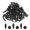 uxcell 20 Pcs 6mm Plastic Black Push Rivets Fastener Door