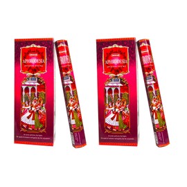 240 Krishan Aphrodesia Incense Sticks Scented Joss Sticks (12 Hexa Tubes of 20 Sticks)
