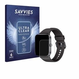 Savvies 6 Stück Schutzfolie für KIUVKAS P3 1.95" Displayschutz-Folie Ultra-Transparent