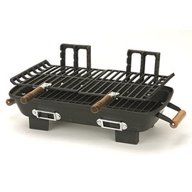 NEW Marsh Allen 30052 Cast Iron Hibachi Charcoal Grill 10 by 18-Inch Camping .#GH45843 3468-T34562FD541028