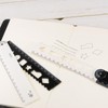 sourcing map Folding Ruler 30cm Metric Polystyrene Foldable Angle Protractor