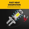 AUXLIGHT H3 LED Fog Light Bulbs 6000K Xenon White, Super