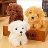 YUKOUQIAN - Mini perro de peluche para cachorros, cumpleaños, fiesta