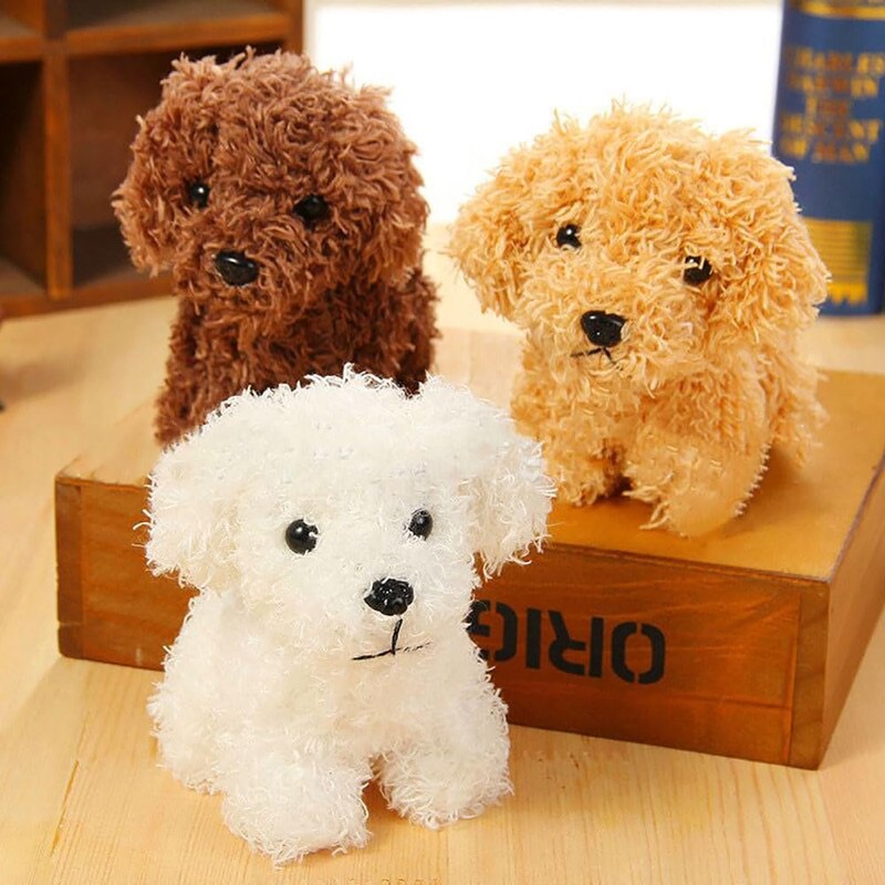 YUKOUQIAN - Mini perro de peluche para cachorros, cumpleaños, fiesta