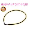 Phiten RAKUWA Magnetic Titanium V - Shaped Necklace, cream