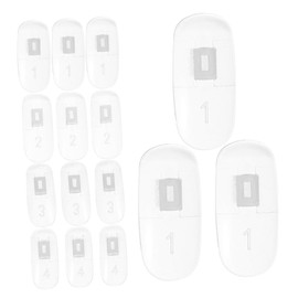 Healvian 100pcs Nail Art Practice Tips Transparent Display Sticks for Nail Color Showcase Material for Beginners Professionals for Skill Improvement