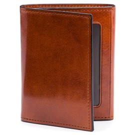 Bosca | Men’s Double I.D. Trifold Wallet w/RFID Blocking in Italian Old Leather