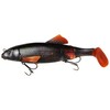 Soft Bait Sucker 11 oz 12" - Black Orange Flash
