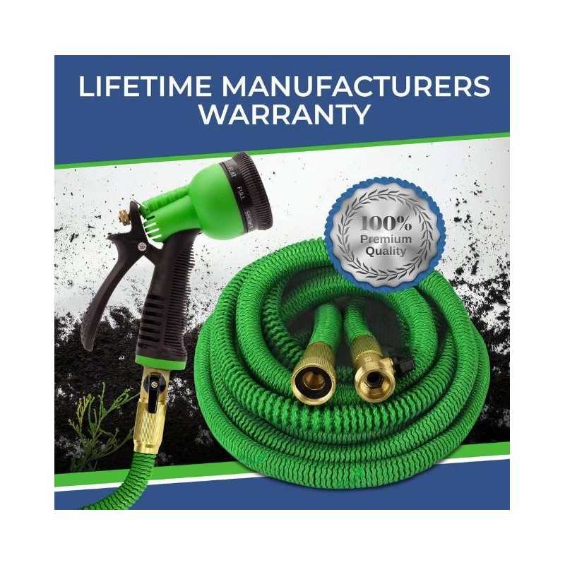 50 75 100ft HEAVY DUTY 4X Stronger Deluxe Expandable Flexible