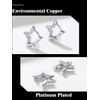 Richsteel Silver Star Hoops Earrings for Women Girls Stainless Steel