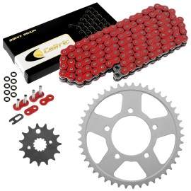 Suzuki Red O-Ring Drive Chain & Sprockets Kit for Suzuki GSX750F Katana 750 1998-06